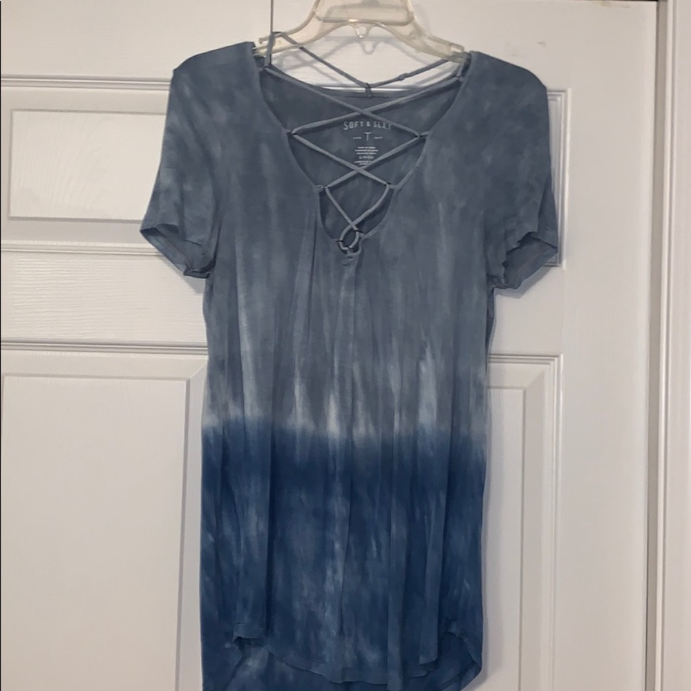 American Eagle Tie Dye Soft and Sexy Tee